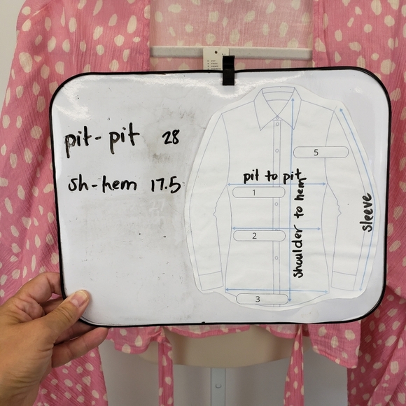 Anthropologie crop wrap pink long sleeve top NEW - Picture 10 of 10